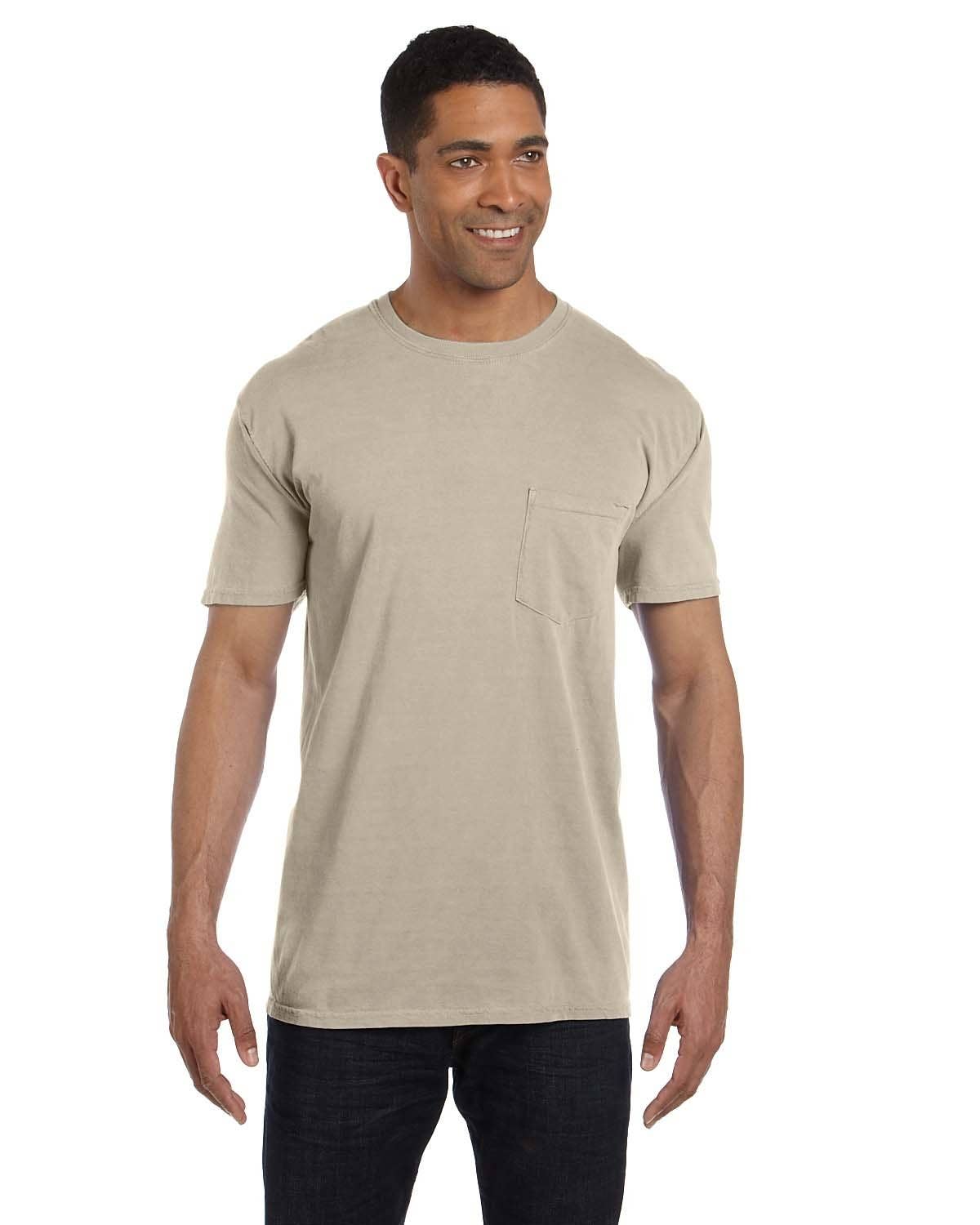 Total Apparel - Wholesale T-Shirt - Unisex - Comfort Colors Garment-Dyed Pocket Blank T-Shirt | 6030CC11