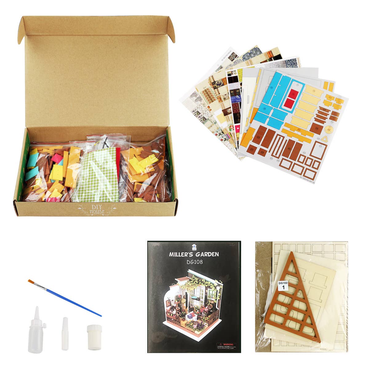 Hands Craft - Wholesale DIY Craft Kit - DIY Miniature House Kit: Miller's Garden3