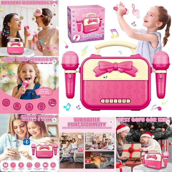 St. Louis Wholesale LLC - Wholesale Electronic Toy - Kids & Baby - Handbag Karaoke Stereo - #912A - USB Charging