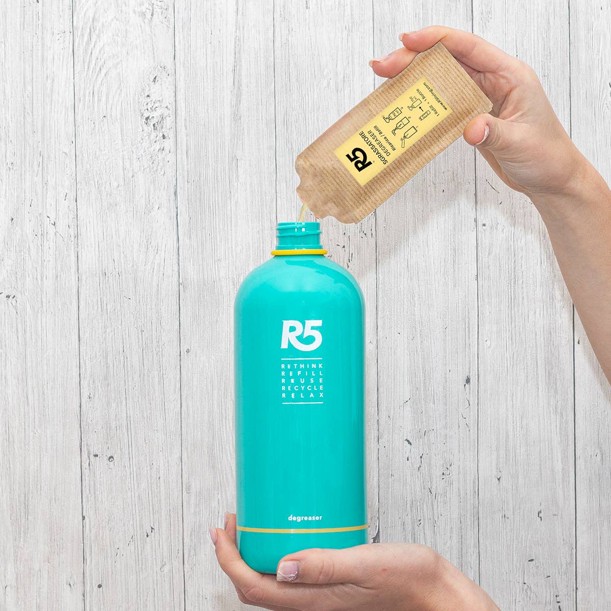 R5 - Vendita all'ingrosso Detergente multisuperficie - R5 Kit Sgrassatoren ricaricabile 750 ml - Made in Italy 2