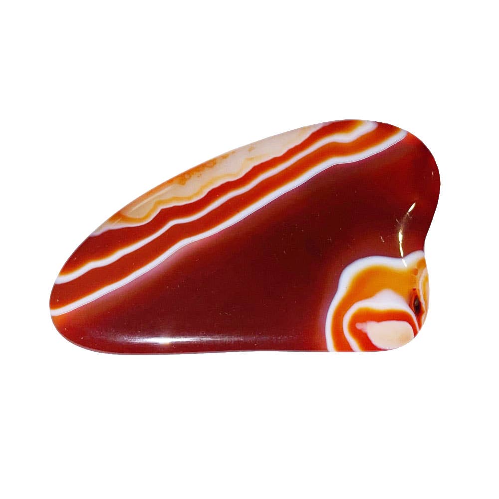 France Mineraux - Wholesale Gua Sha Tool - Carnelian Massage Gua Sha0