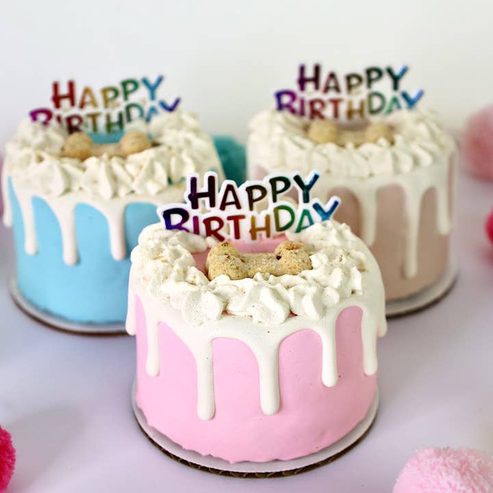 Dog Cake Bakery LLC - Vente Friandises – chien - Gâteau pour chien | Gâteau d'anniversaire pour chien | Anniversaire | Drip Cake | Rose