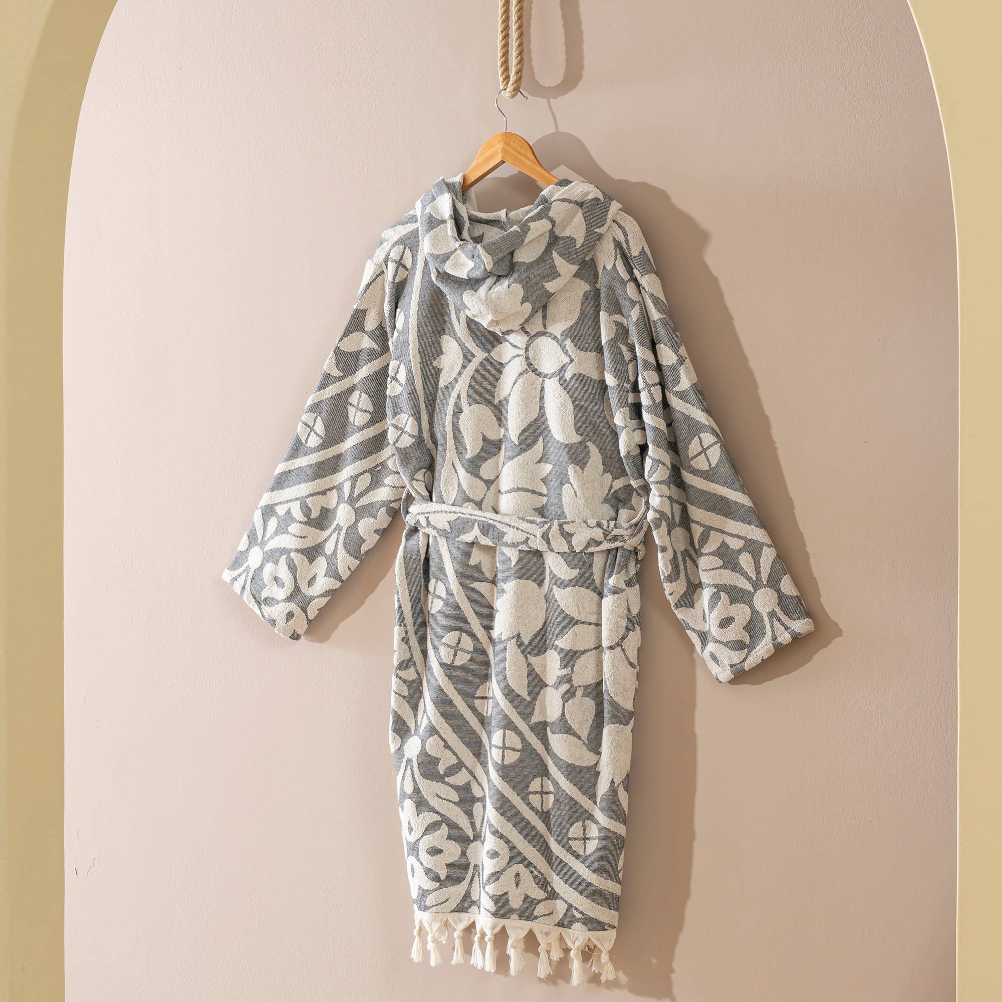 Kikoya - Wholesale Robe - Unisex - Raised Terry Bathrobe Turkish Cotton Light Weight Quick-dry 3