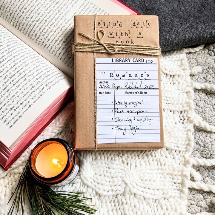 Joyella Design - Vente Fiction contemporaine et littéraire - Livres à l'aveugle - Édition Carte de Bibliothèque