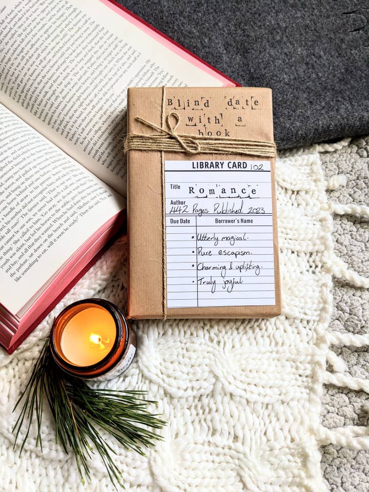 Blind Date Books- Library Card Edition for wholesale by Joyella Design