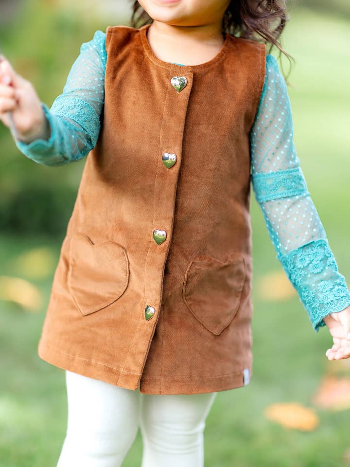 Love and Grow Clothing Co - Wholesale Dress - Kids - Corduroy Jumper ~ Caramel3