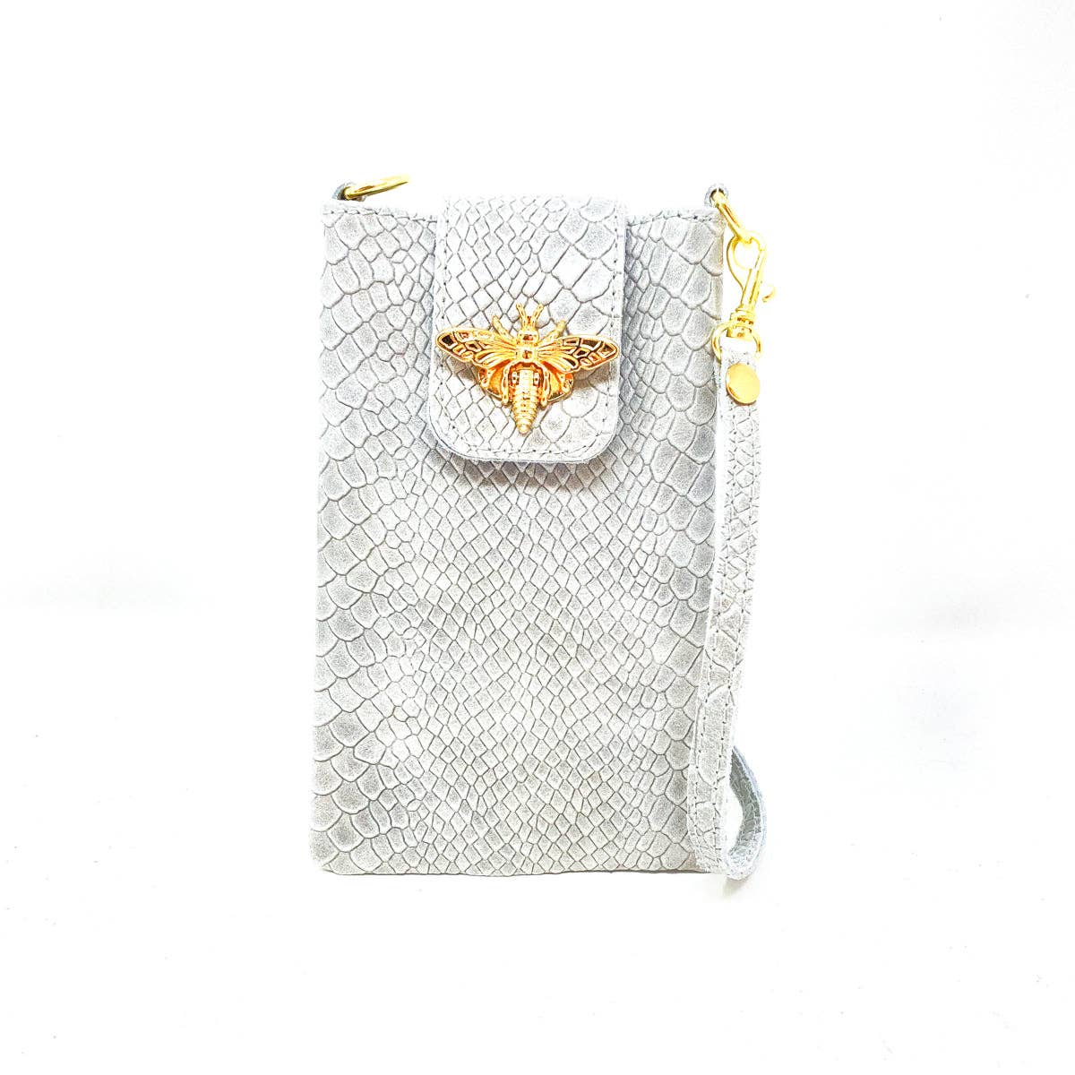 German Fuentes Handbags - Wholesale Crossbody Bag - Women's - GF117O GENUINE ITALIAN LEATHER CROC EMBOSSED CROSSBODY BAG10