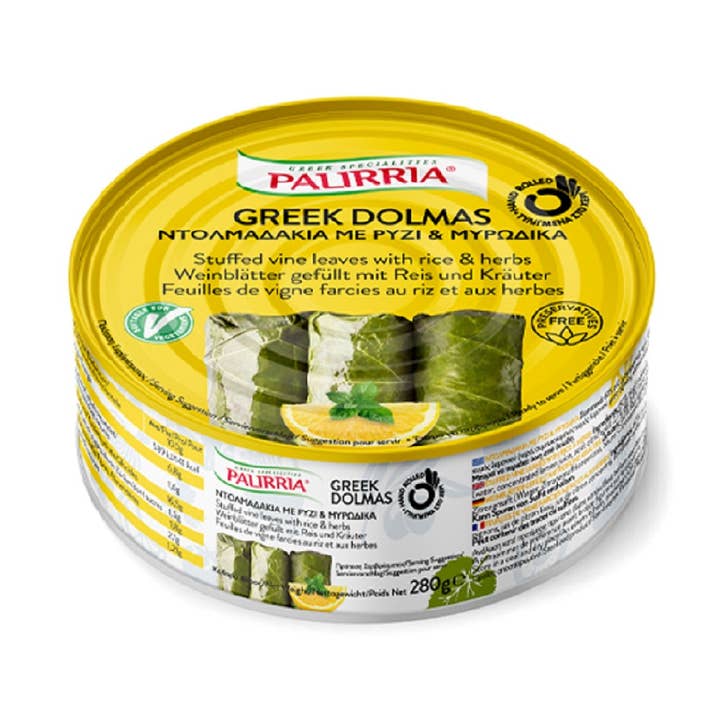 Palirria Authentische handgerollte gefüllte Weinblätter 10 Unzen — eine köstliche und gesunde Option seit 1957 für den Großhandel von Alpha Omega Imports, Inc