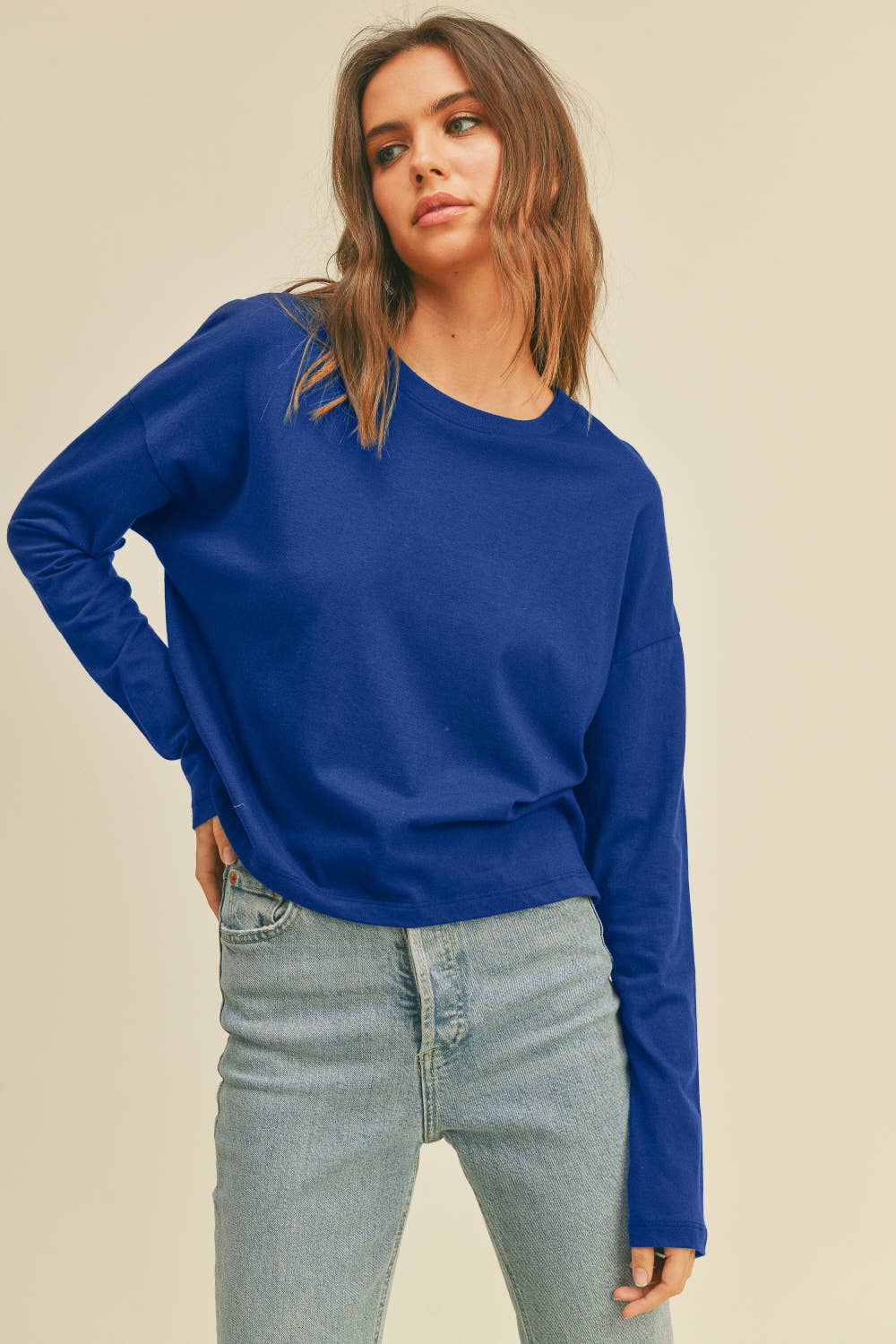 Honestee - Wholesale T-Shirt - Women's - Blank Long Sleeve T-Shirt3