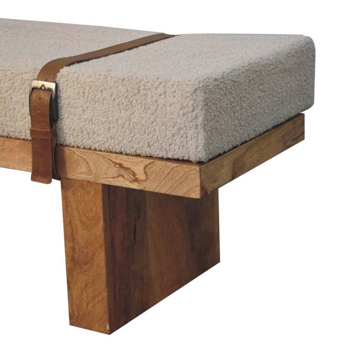 Artisan Furniture - Wholesale Bench - Belmont Cream Boucle Bench5