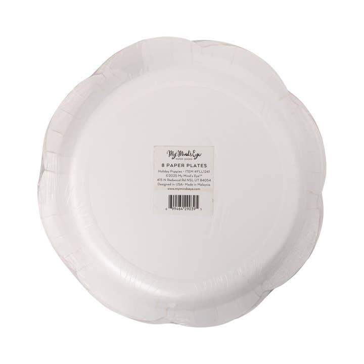 My Mind’s Eye - Wholesale Disposable Plate - FLL1241 - Puppies Pattern Plate2