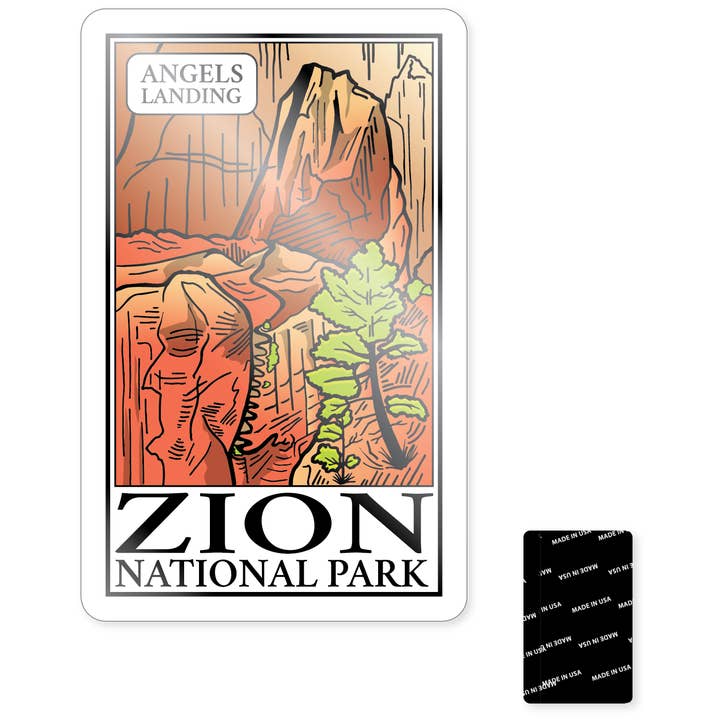 Morris Magnets - Wholesale Magnet - Magnet - Zion Angels Landing Badge Variants2
