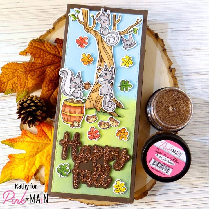 Pink and Main – wholesale Craft supplies – Happy Fall Word Dies