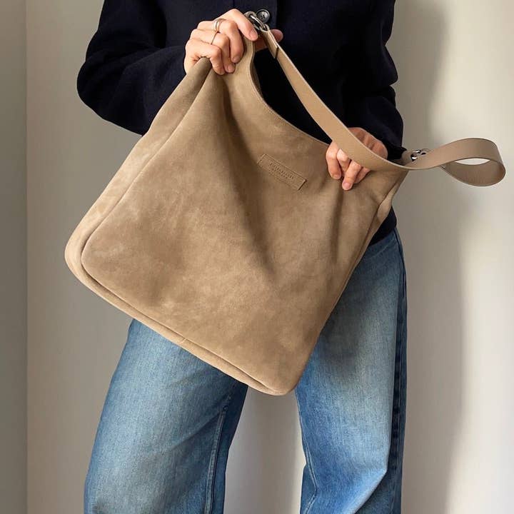 TIEFENBACHER LEHMANN - Wholesale Shoulder Bag - Women's - SHOPPING BAG mocha mousse - light gold