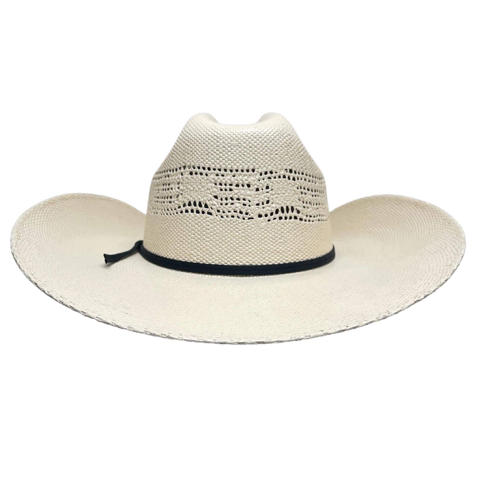Creme Chapéu de Cowboy de Palha Ocidental - Estilo Bozeman | Tamanho Aberto 12 para venda a revendedores na Faire1