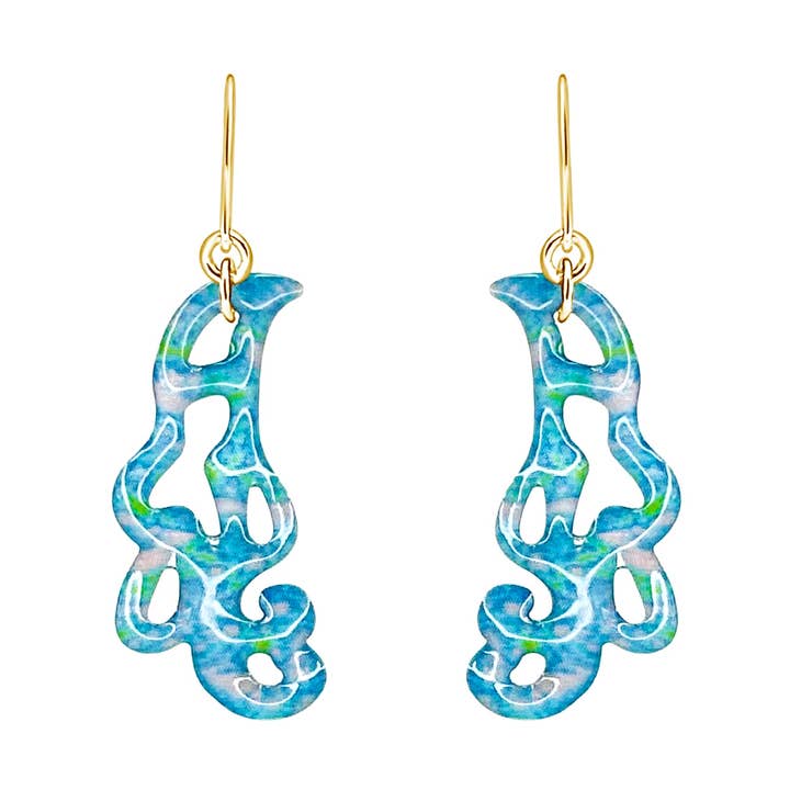 Intricacy Earrings for Alzheimer's Awareness for wholesale by Revive Jewelry