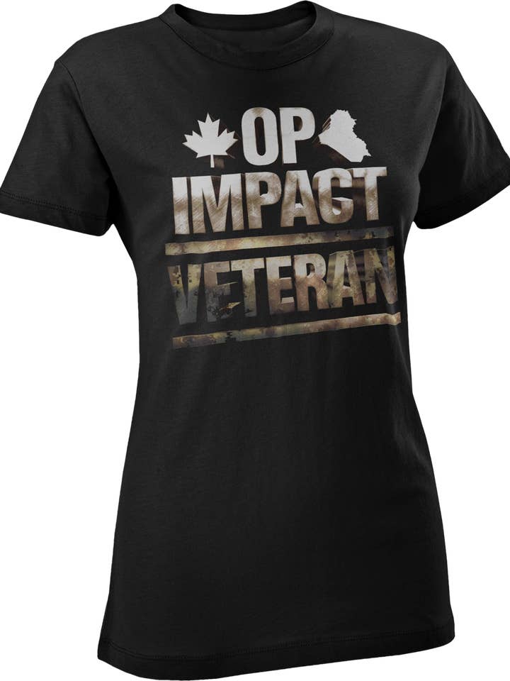 Operation IMPACT Veteran Women's T-Shirt for wholesale by Canada for Victory
