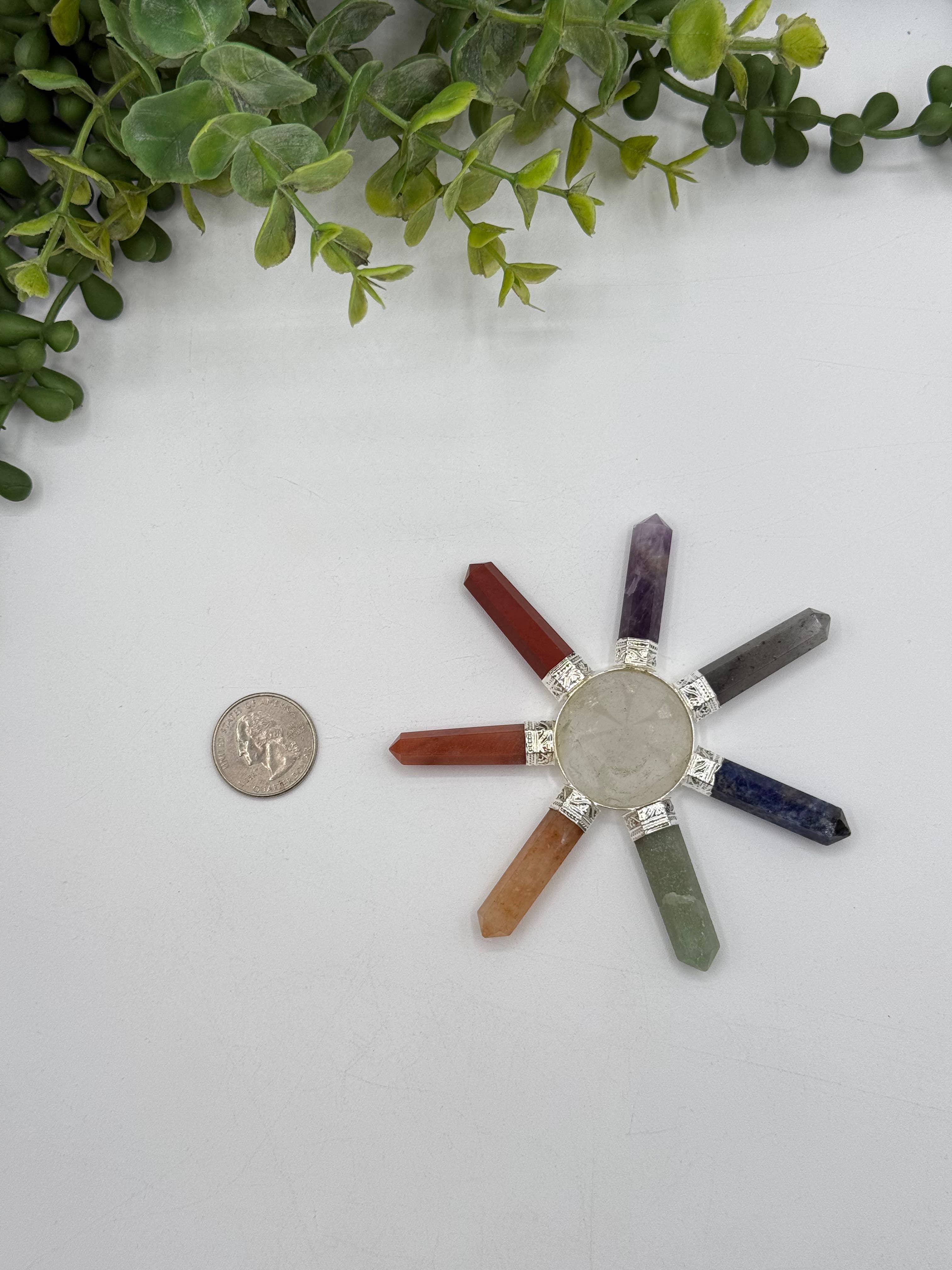 Meraki Gemstones - Wholesale Spiritual Stone/Crystal - Seven Chakra 7-Point Energy Generator 2
