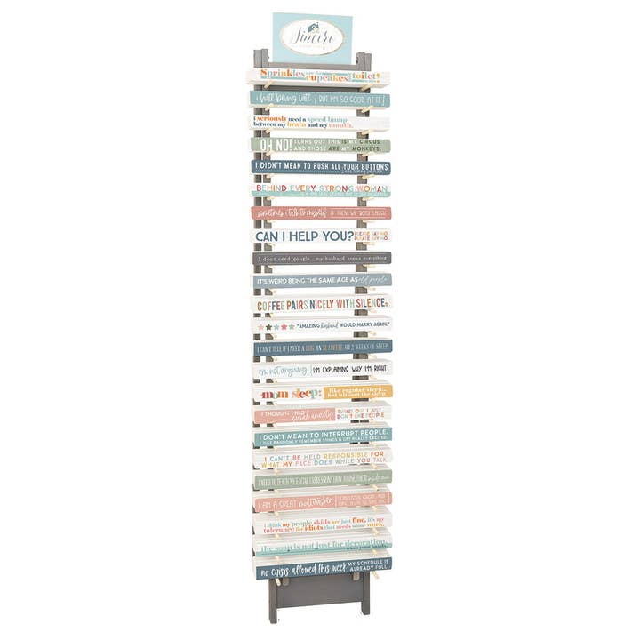 Sincere Surroundings - Wholesale Wall Sign - Dose Of Humor Talking Stick Floor Display Bundle 2025