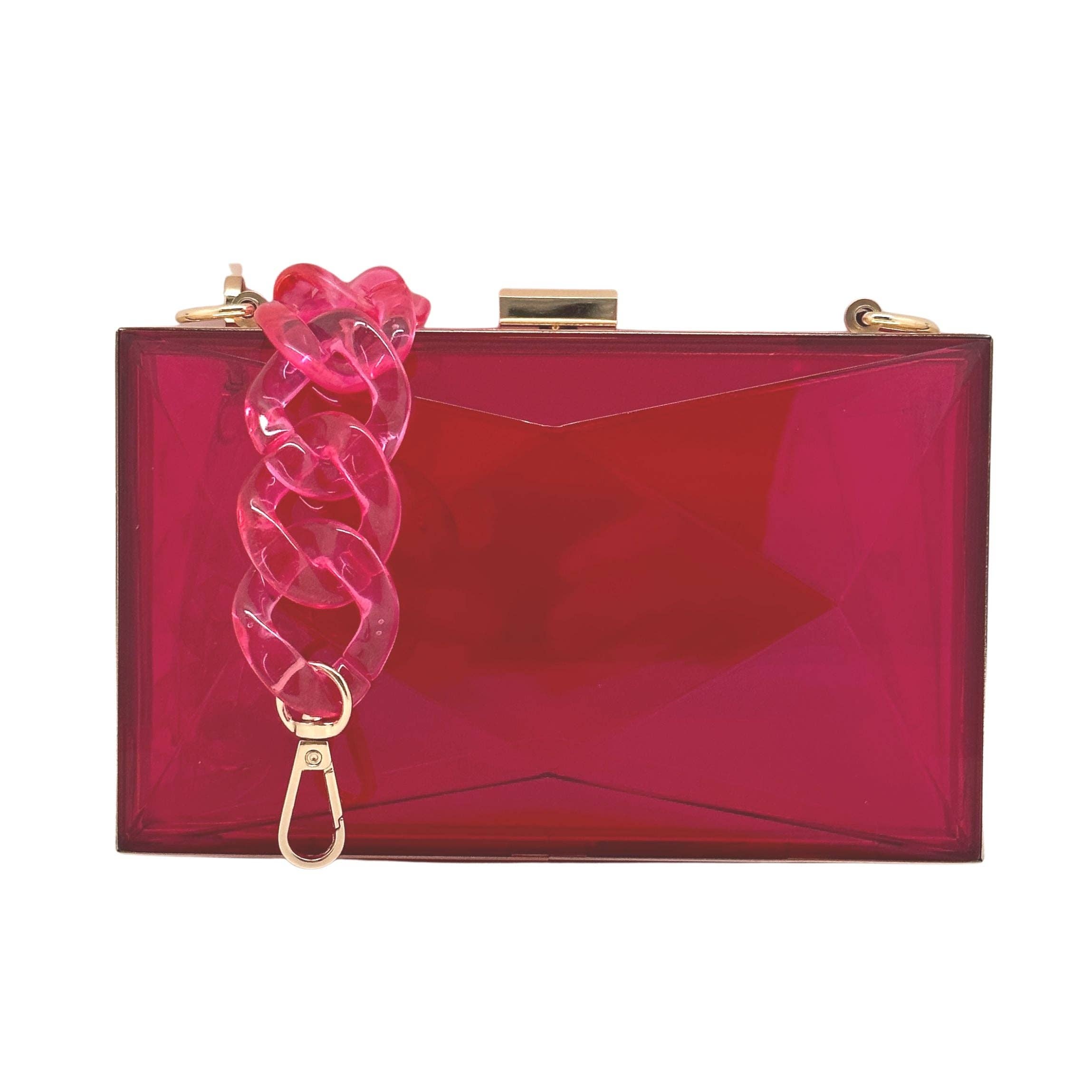 Cthru Purses - Wholesale Clutch - Dames - NIEUW De Marilyn Faceted Acryl Box Purse1