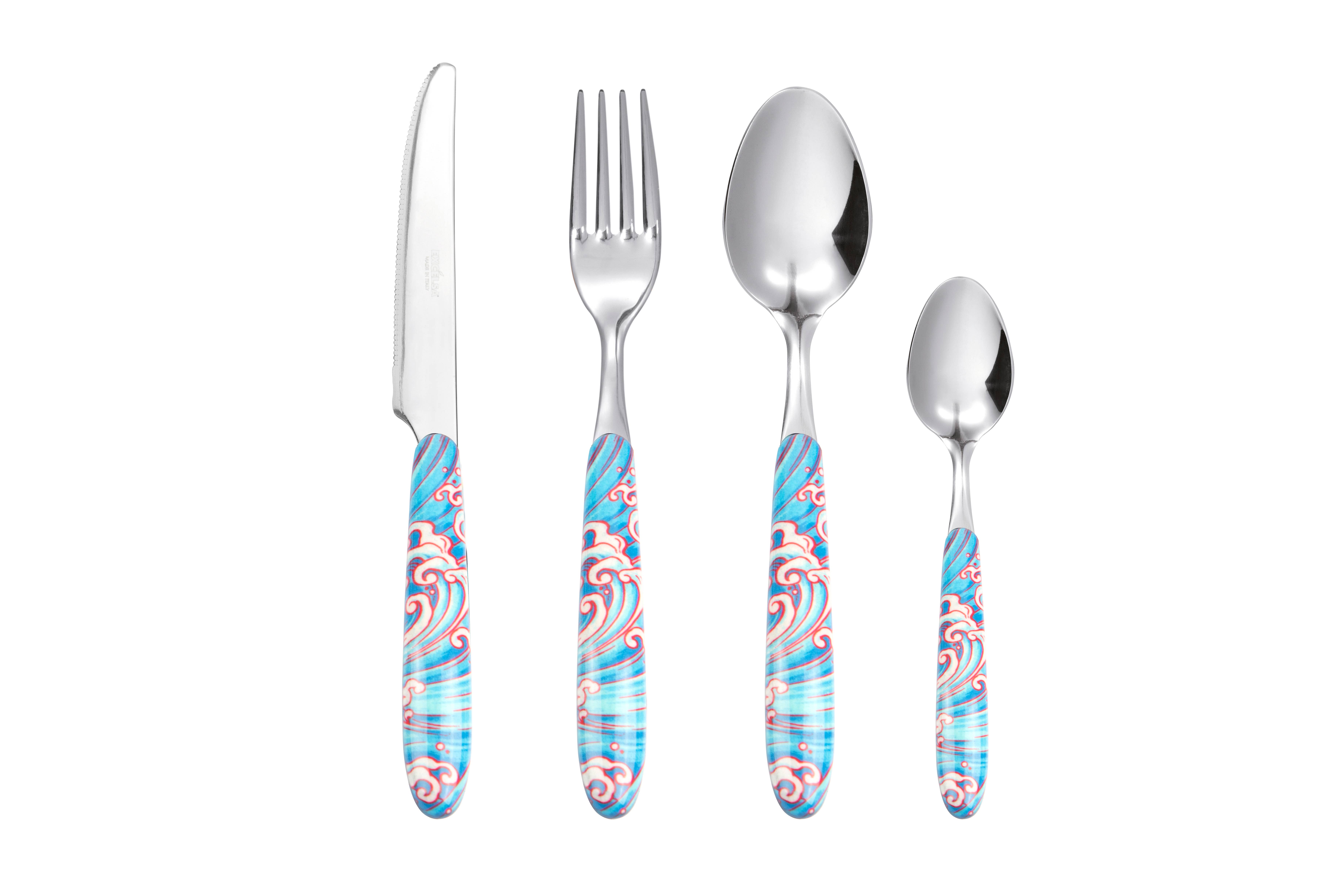 multicolour 24-Piece Kimono Cutlery Set MTD for wholesale on Faire5