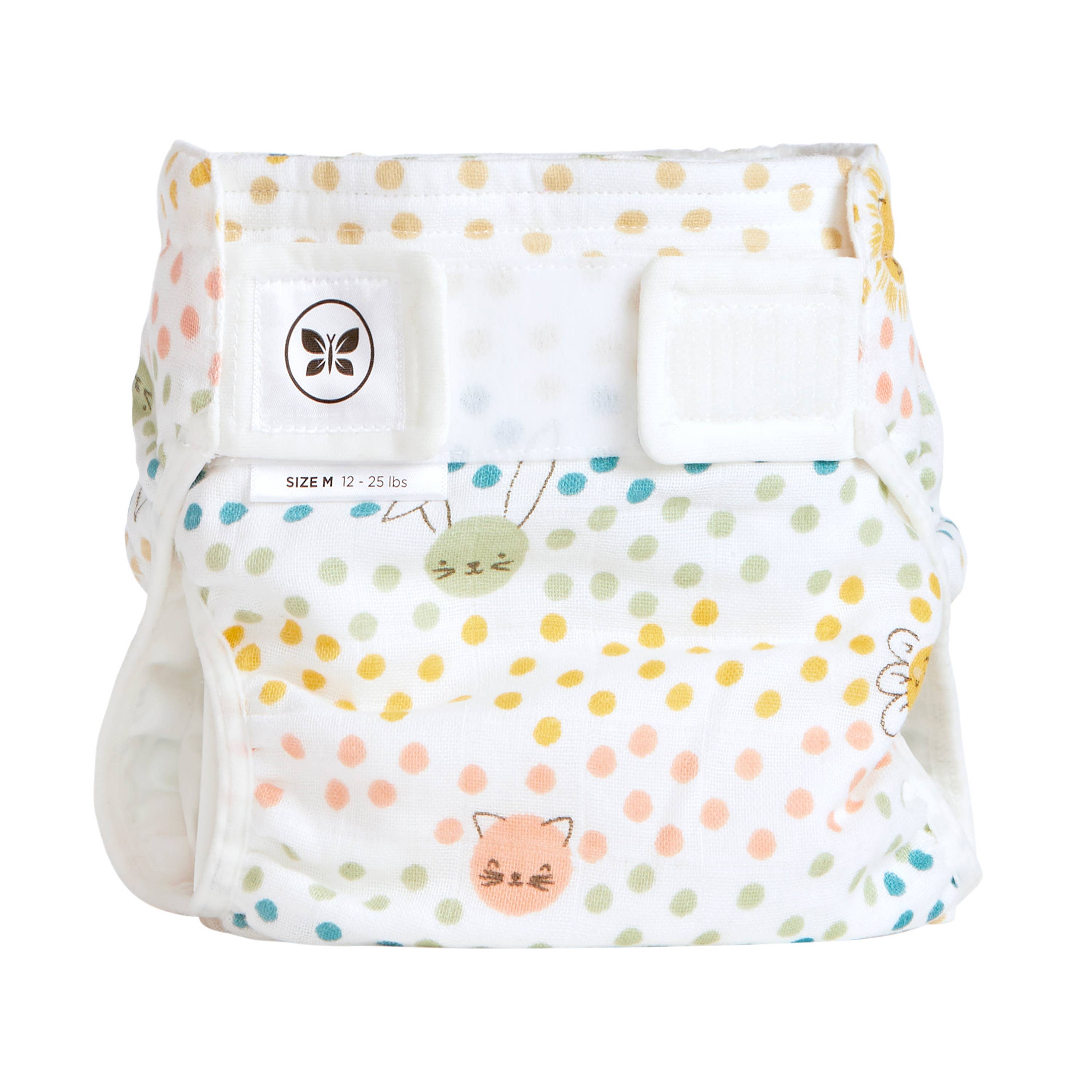 SwaddleDesigns - Vente Couches en tissu – bébé - SwaddleDesigns Honest® - Culotte de couche réutilisable hybride en mousseline de coton - Motif taches1