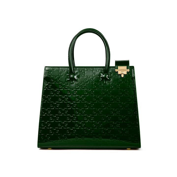 IBUKUN TOTE | PATENT LEATHER - Black, M for wholesale by Daniel Diyepriye