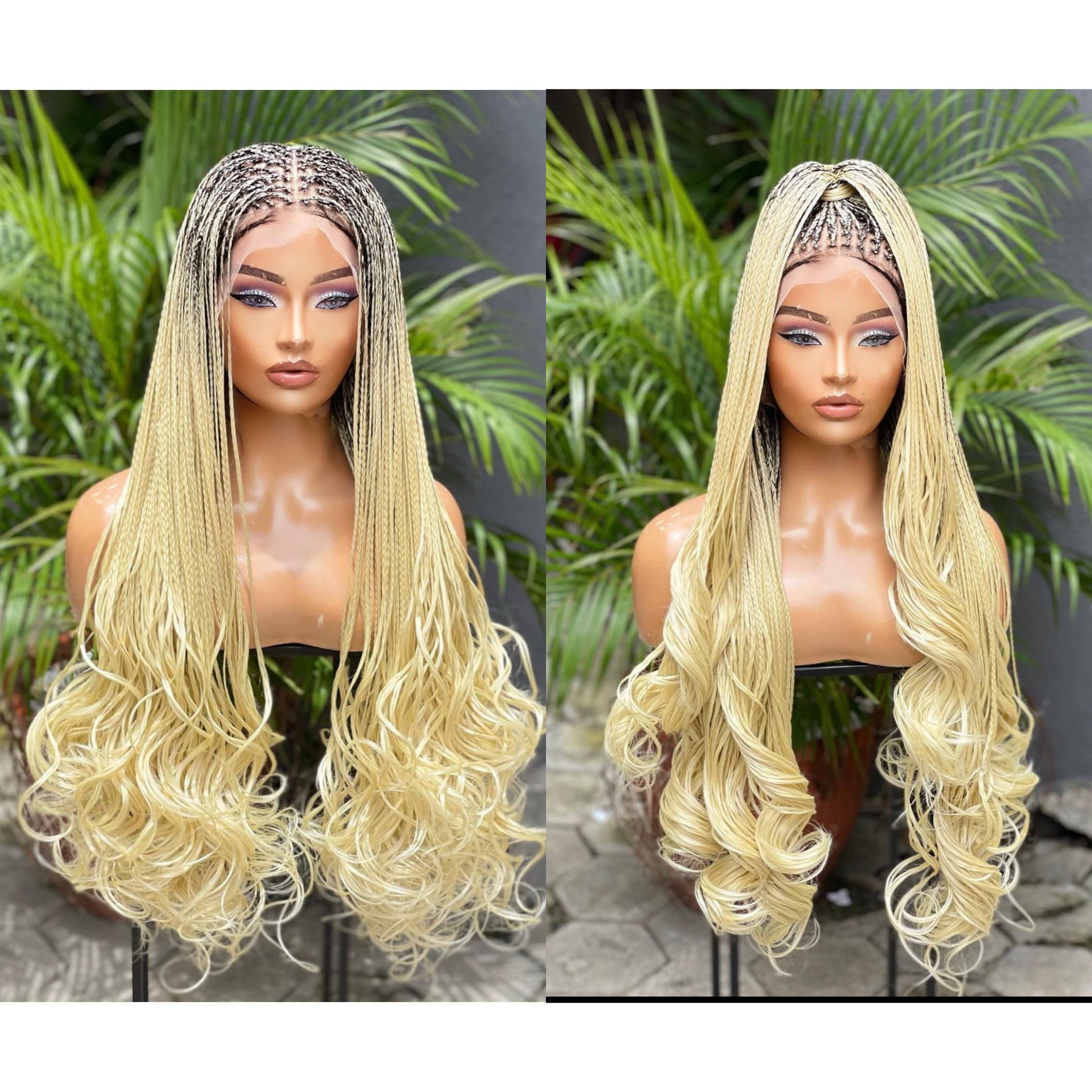 Lamuskwigs – wholesale Wig/hair piece – Luxury Curly Box Braided wig for black women full lace front7