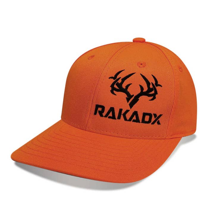 Rak•Adx Hunting Apparel - Wholesale Flat Brim Cap - Men's - Hunter Orange Flex Hat