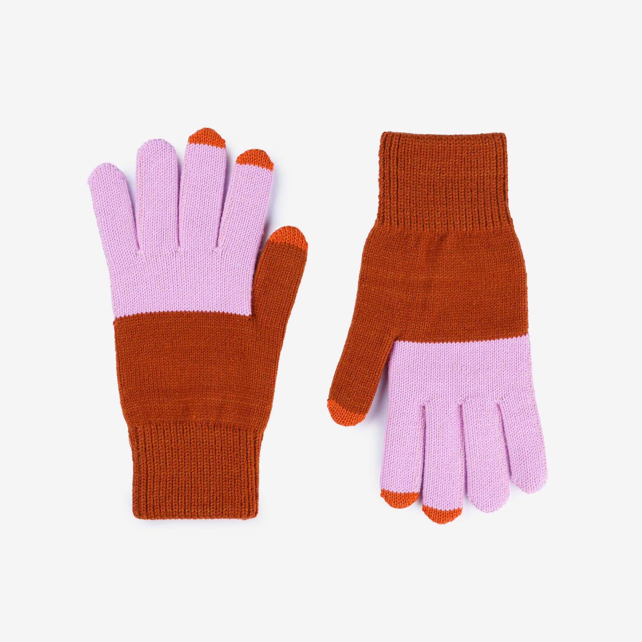 VERLOOP | knits - Wholesale Handschoenen - Dames - Kleurblok Brei Touchscreen Handschoenen36