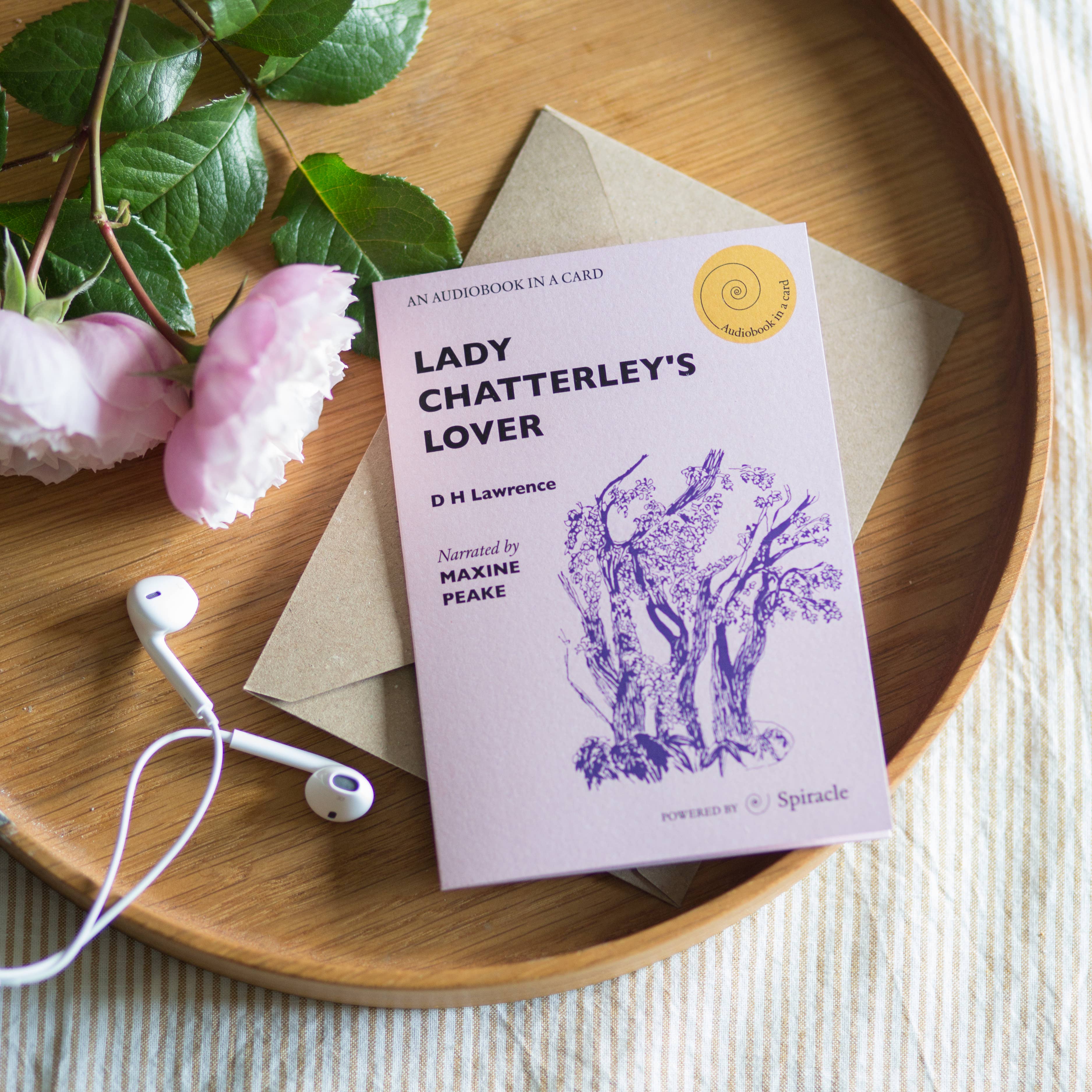 Spiracle Audiobooks – Cartão de saudação diária por atacado – Audiolivro em Cartão: O Amante de Lady Chatterley de D H Lawrence1