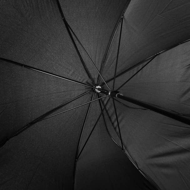 Selini New York - Wholesale Umbrella - Women's - Petite Black Umbrella with Leopard Print Border3