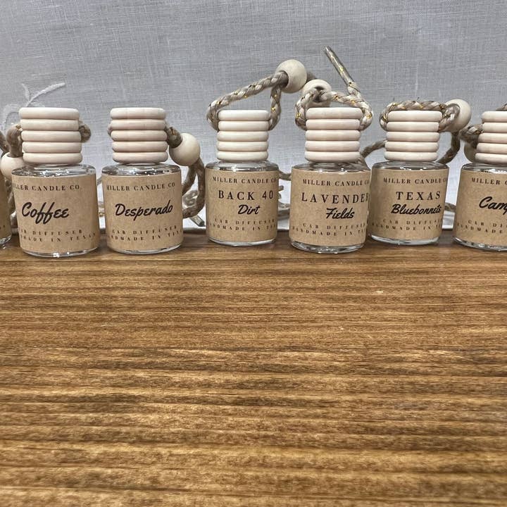 Miller Candle Co. - Wholesale Car Freshener - Unisex - Car Diffuser in Western, Earthy and Farm Scents