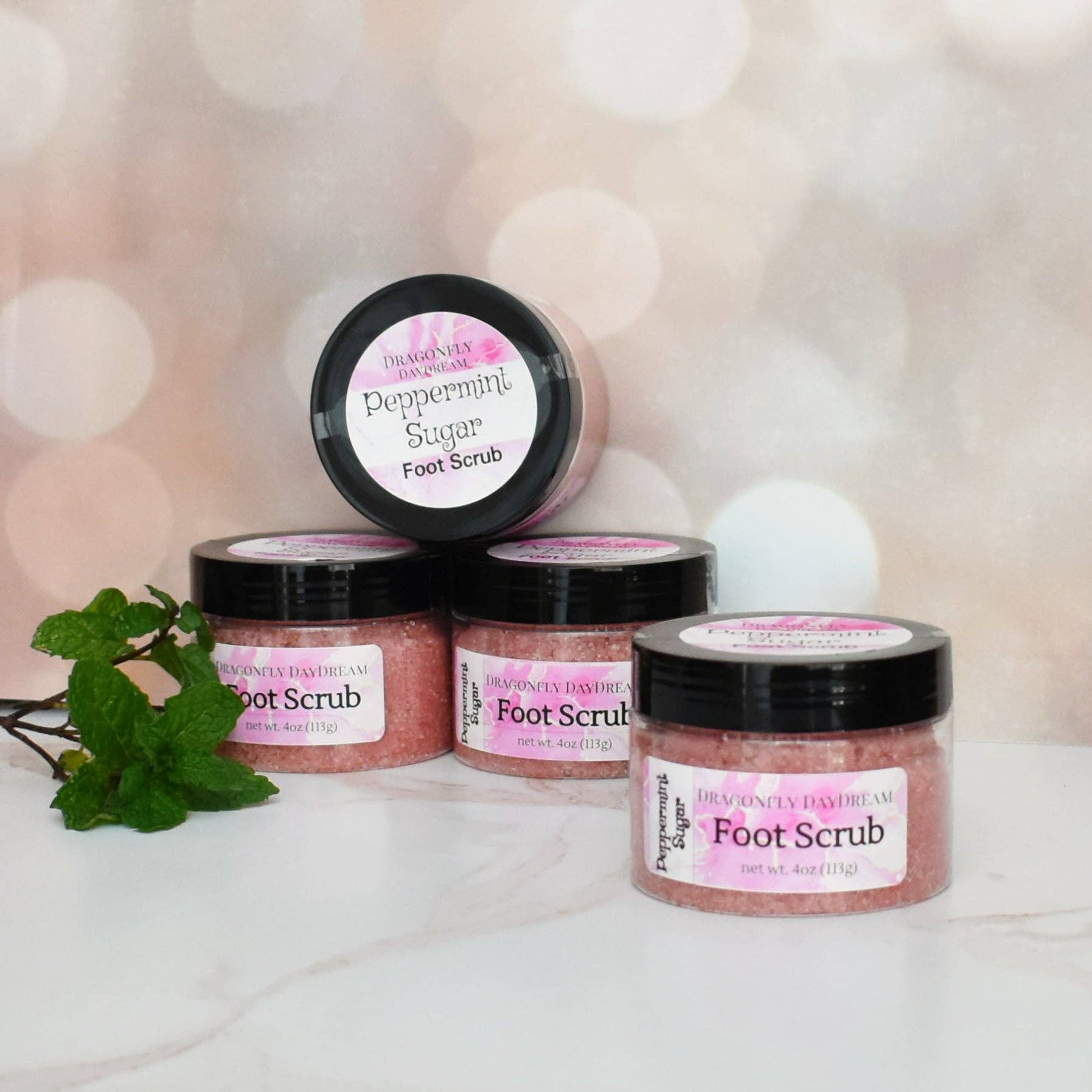 Dragonfly DayDream - Wholesale Foot Scrub/Polish - Sugar Foot Scrub PEPPERMINT6