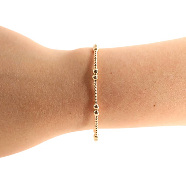 Beaded Blondes - Wholesale Beaded Bracelet - Leah Bracelet in Gold1