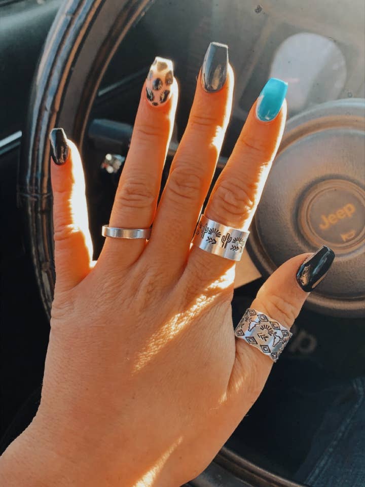 Cactus sunrise ring for wholesale by Diamond Basin Design Co.