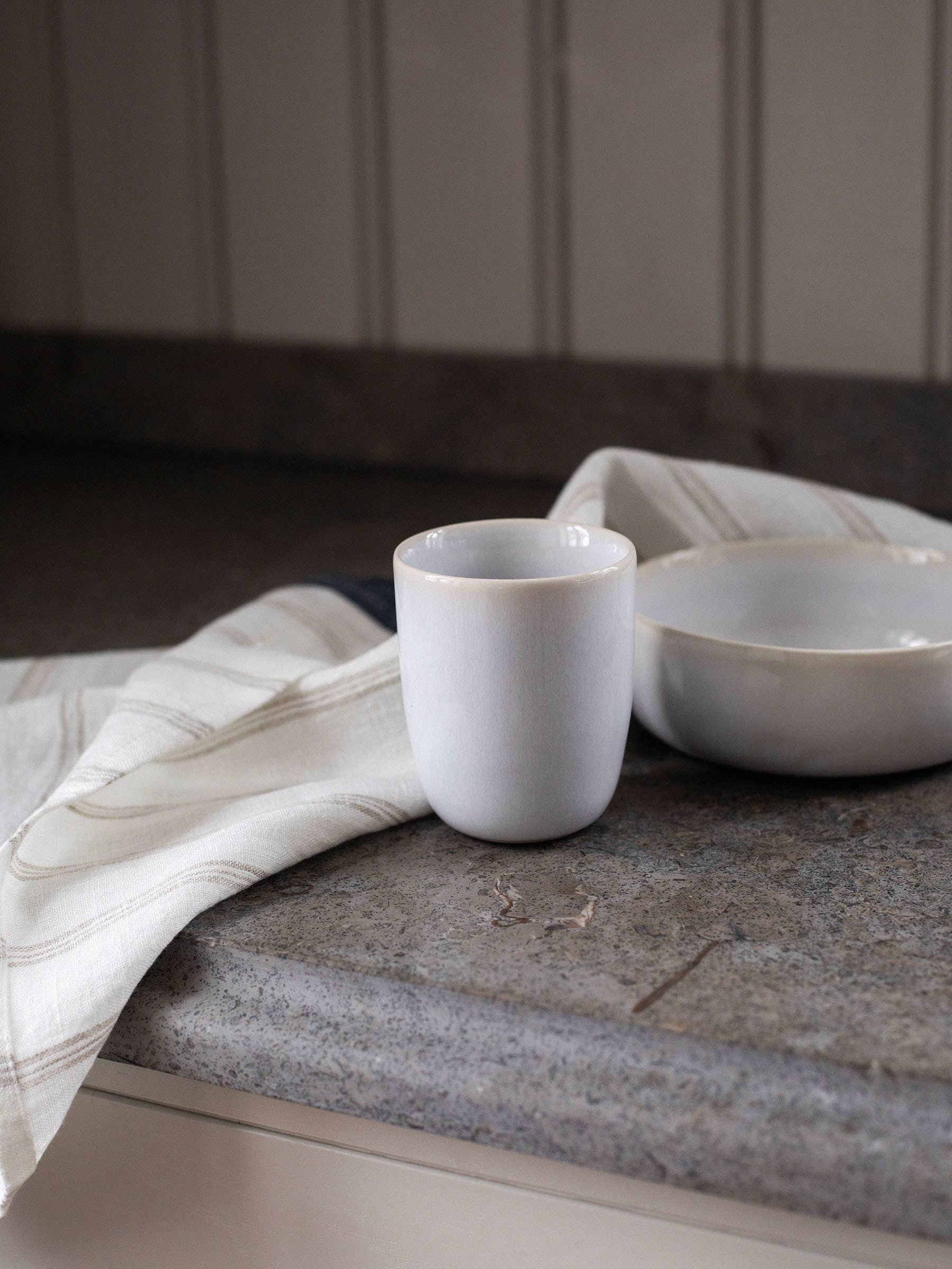 Tell Me More - Venta al por mayor Tazón - Bol Vince pequeño de gres esmaltado blanco3