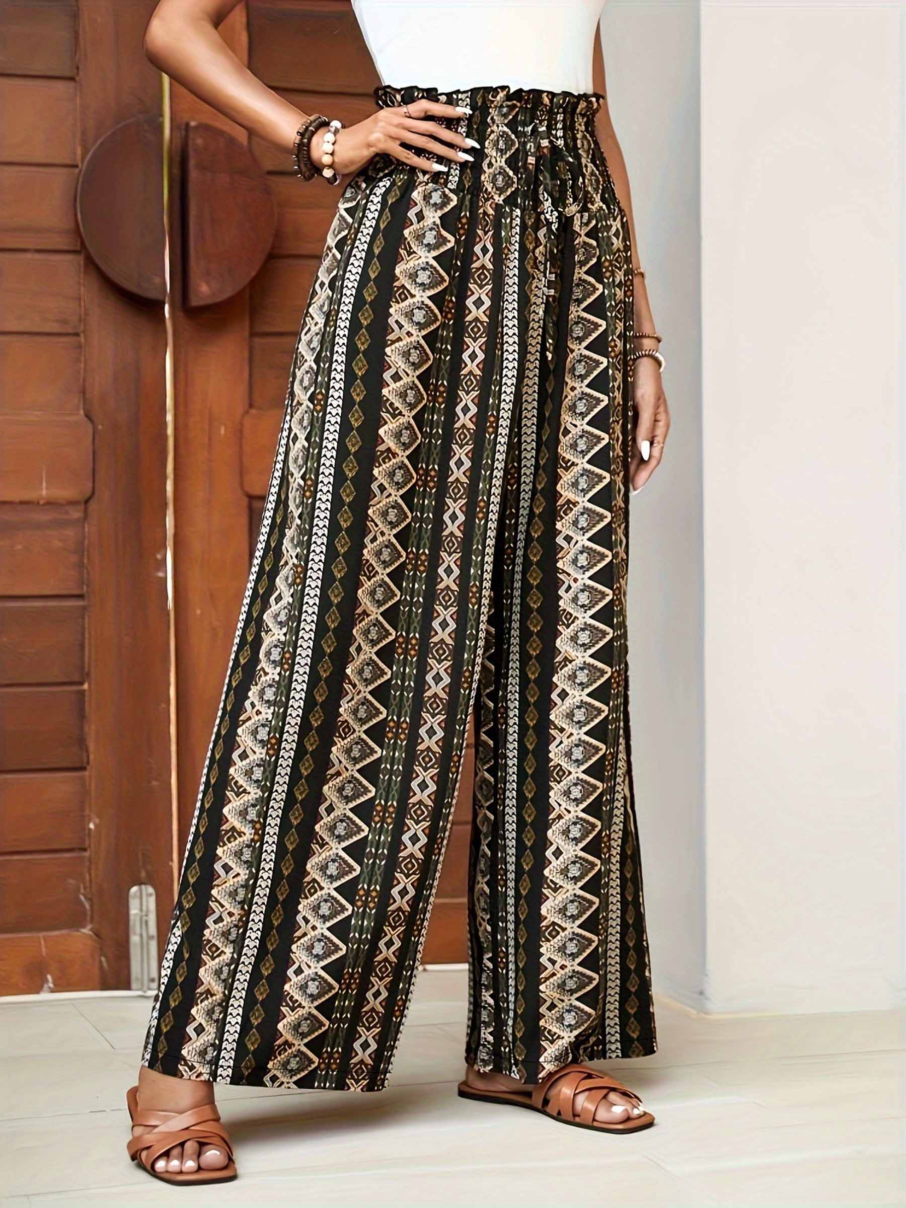 Black Casual Printed Pants for wholesale on Faire0