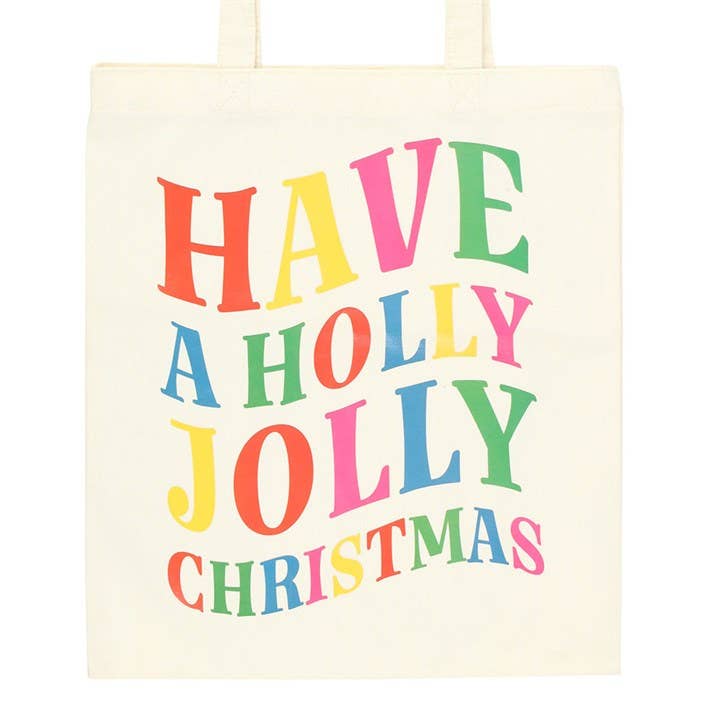 Something Different Wholesale - Wholesale Tote Bag - Women's - Holly Jolly Christmas Polyester Tote Bag2