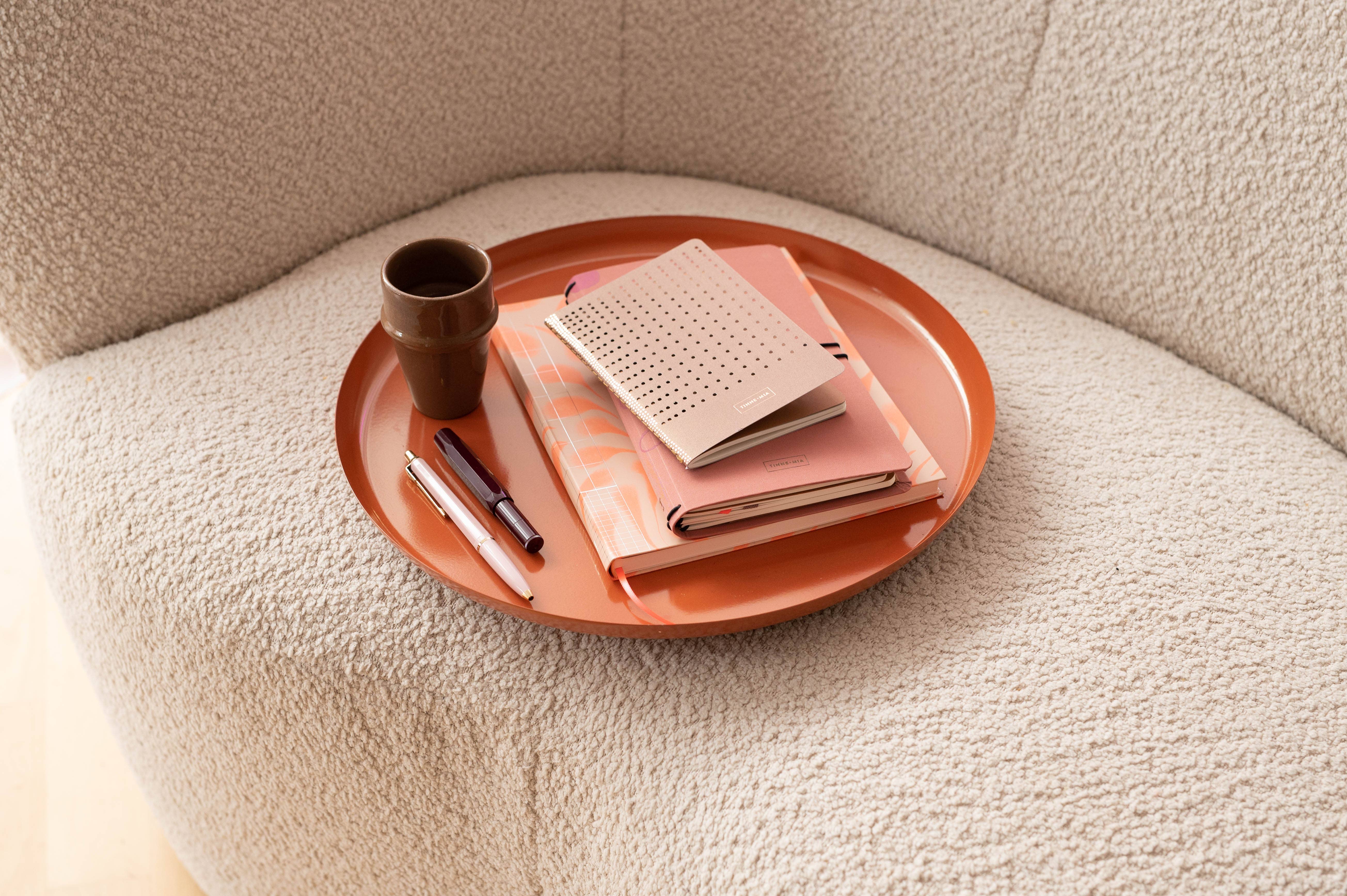 Tinne Mia - Wholesale Notebook - Notebook B5 - Orange Waves1