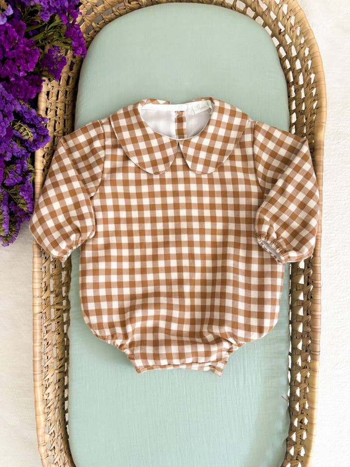 Fofo Vichy Camel for engroshandel hos Maria Jasmim Baby & Child