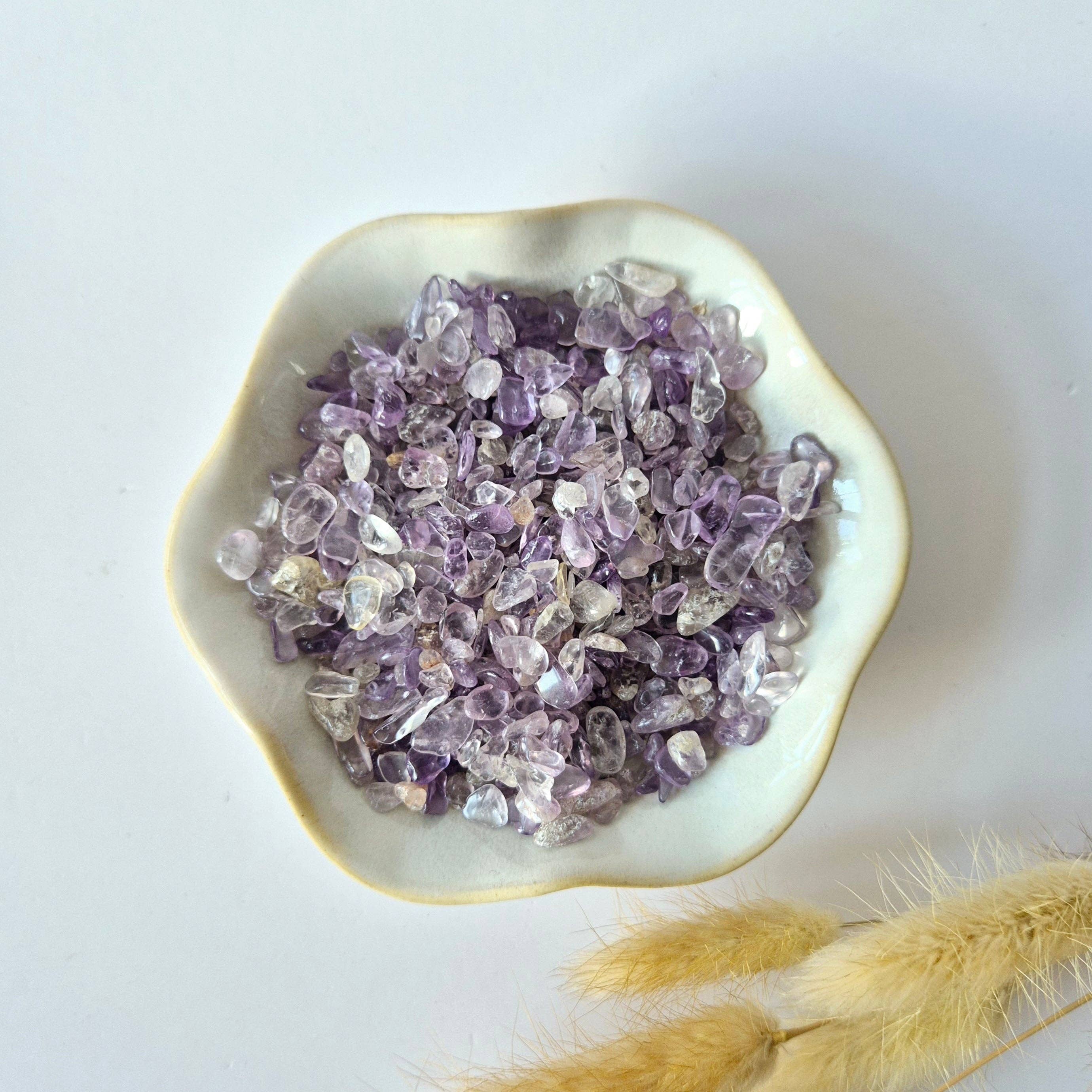 Moonlight Gemstones - Wholesale Spiritual Stone/Crystal - Raw Mini Gemstone Chips 100 grams - Amethyst0