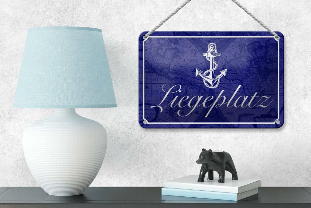 Femer – Sinal por atacado – Sinal de lata dizendo 18x12 cm âncora âncora de veleiro, sinal de decoração3