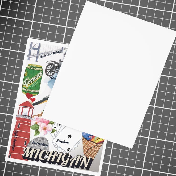 Nefer Designer Candles & Home Decor - Wholesale Everyday Greeting Card - Michigan State | Greeting Card4