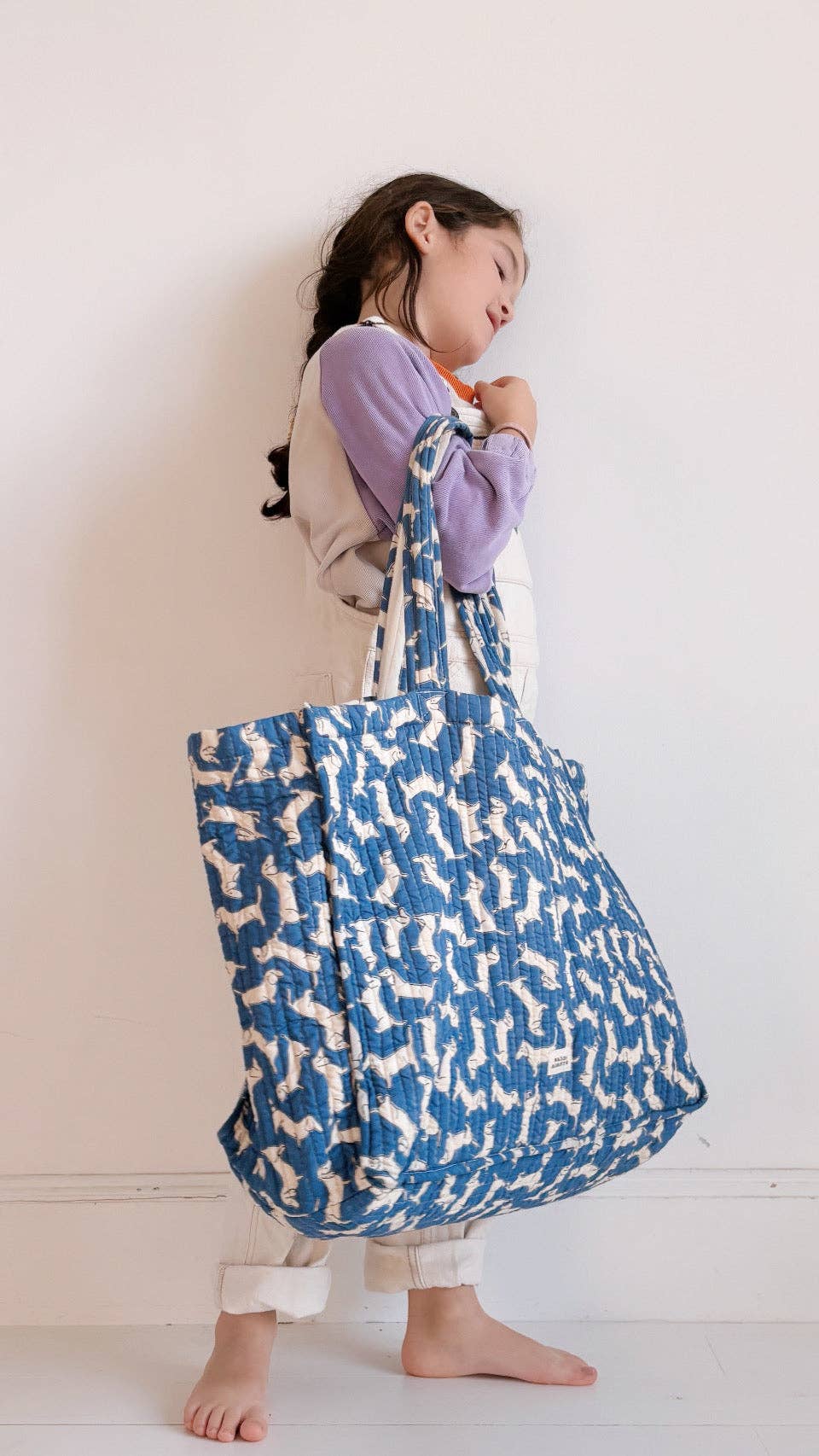 Maison Augustin - Wholesale Tote Bag - Women's - Dachshund Tote Blue0