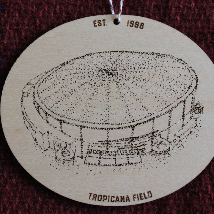 Tropicana Field, thuisbasis van Tampa Baseball, Stipple Art voor wholesale door Designs By Patterson
