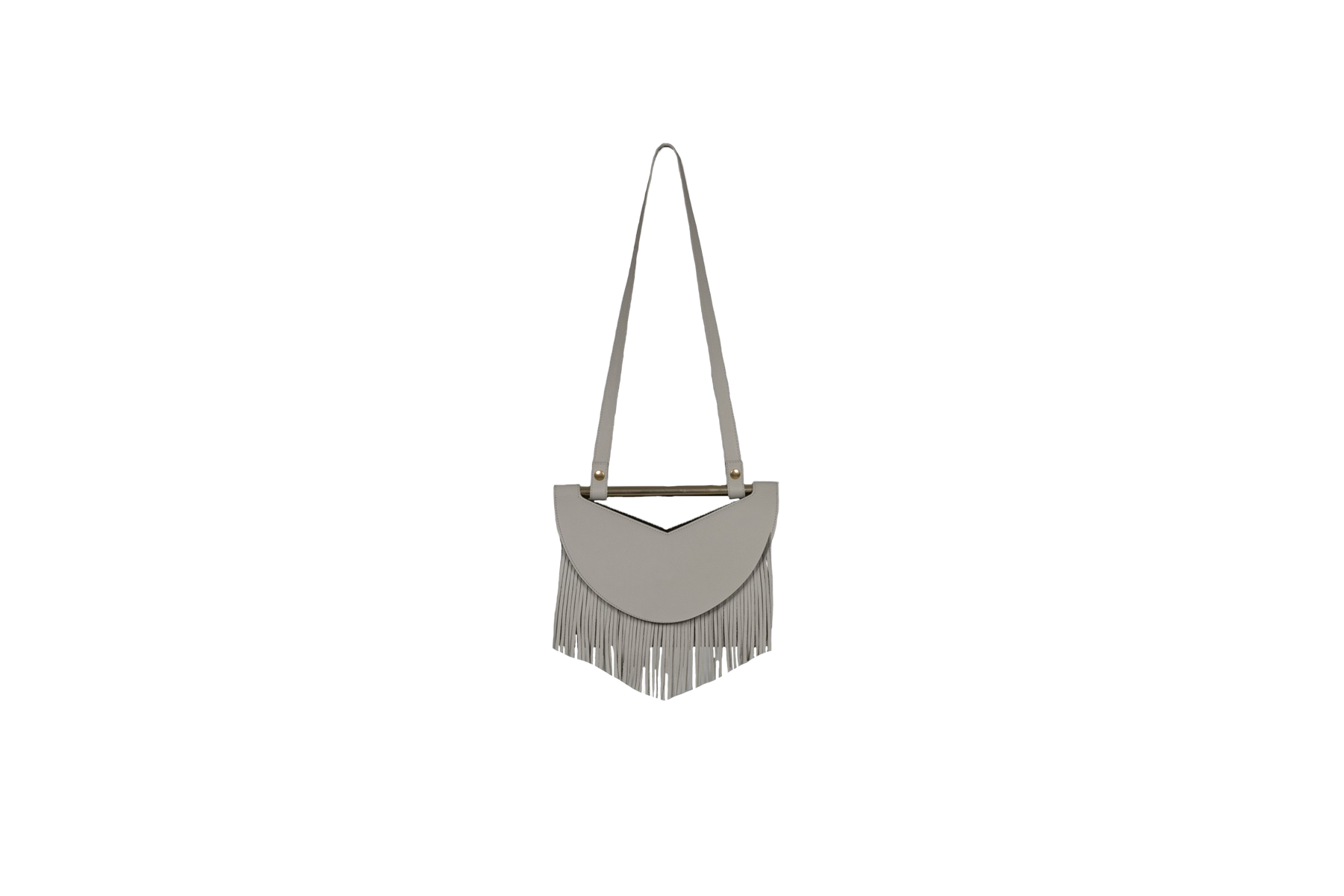 SAS ASPARO - Wholesale Crossbody Bag - Women's - Rio Collection: Pearl (grey and white fringes)2