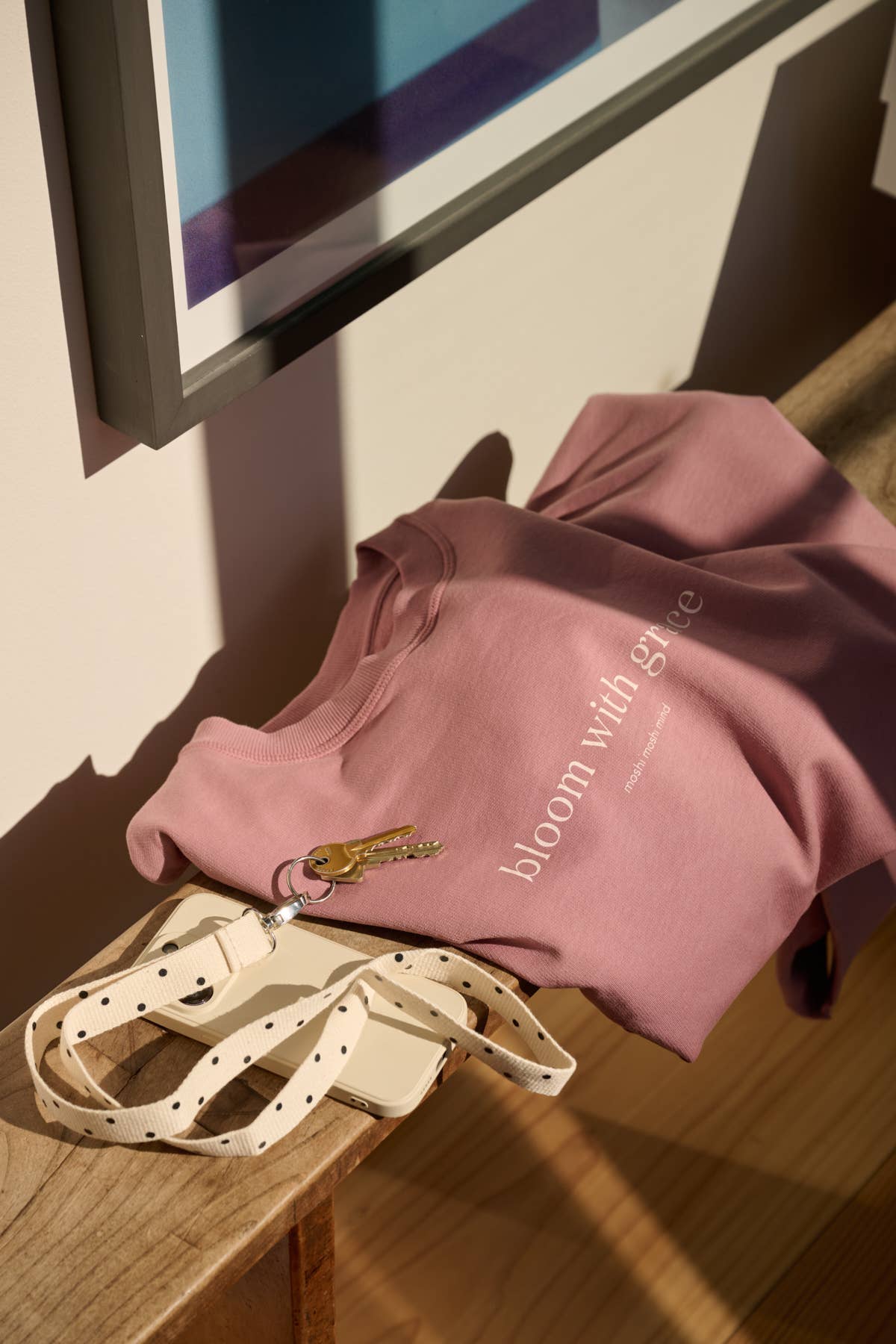 rose vintage Sweat-shirt mantra - vintage rose en vente sur Faire1