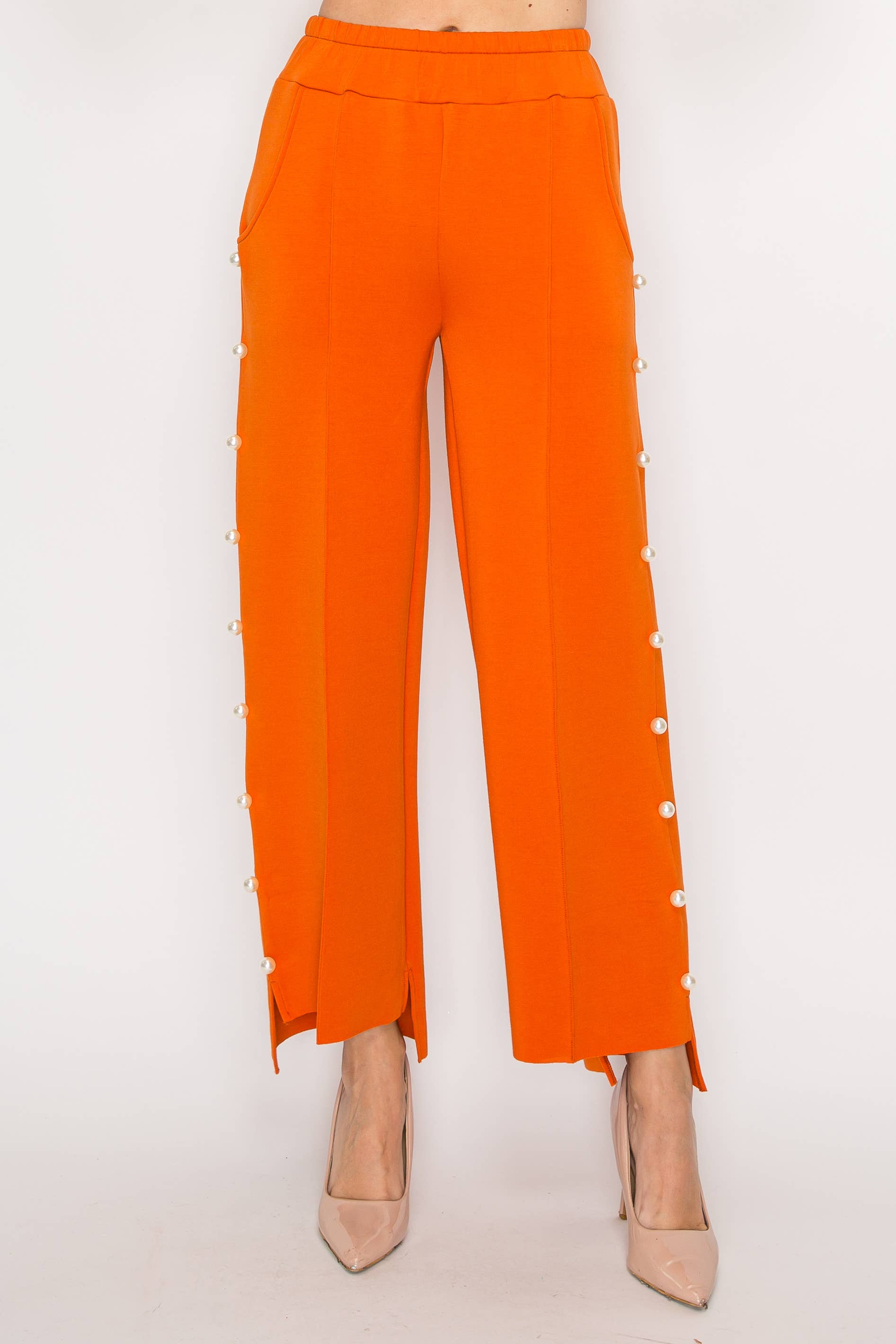 Joh Apparel – Großhandel Hose – Damen – Farrah French Scuba Pearl Lange Hose38