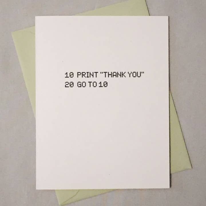 Jag är evigt tacksam datorprogrammeringskort för wholesale av theBird+theBeard